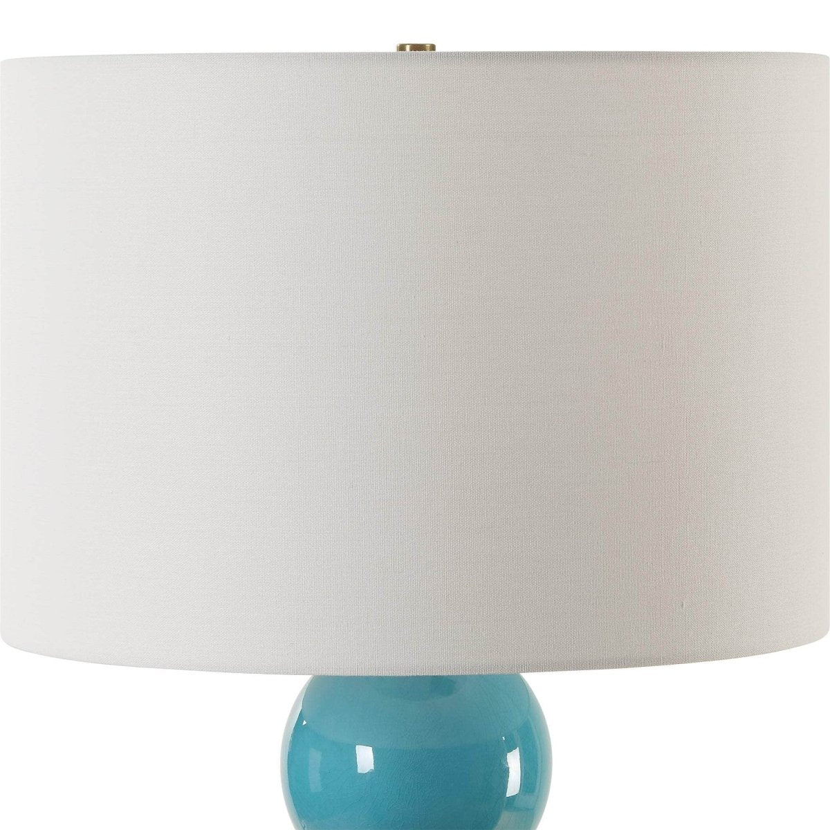 Palawan Blue Glaze Table Lamp - Uttermost - Table Lamps by Modest Hut