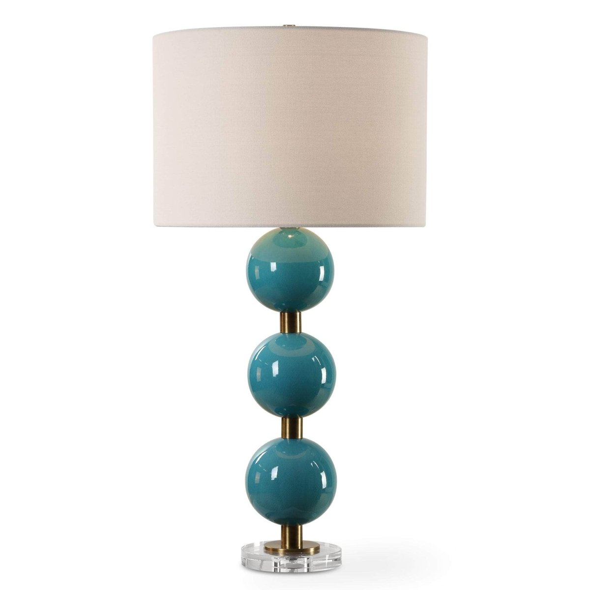 Palawan Blue Glaze Table Lamp - Uttermost - Table Lamps by Modest Hut