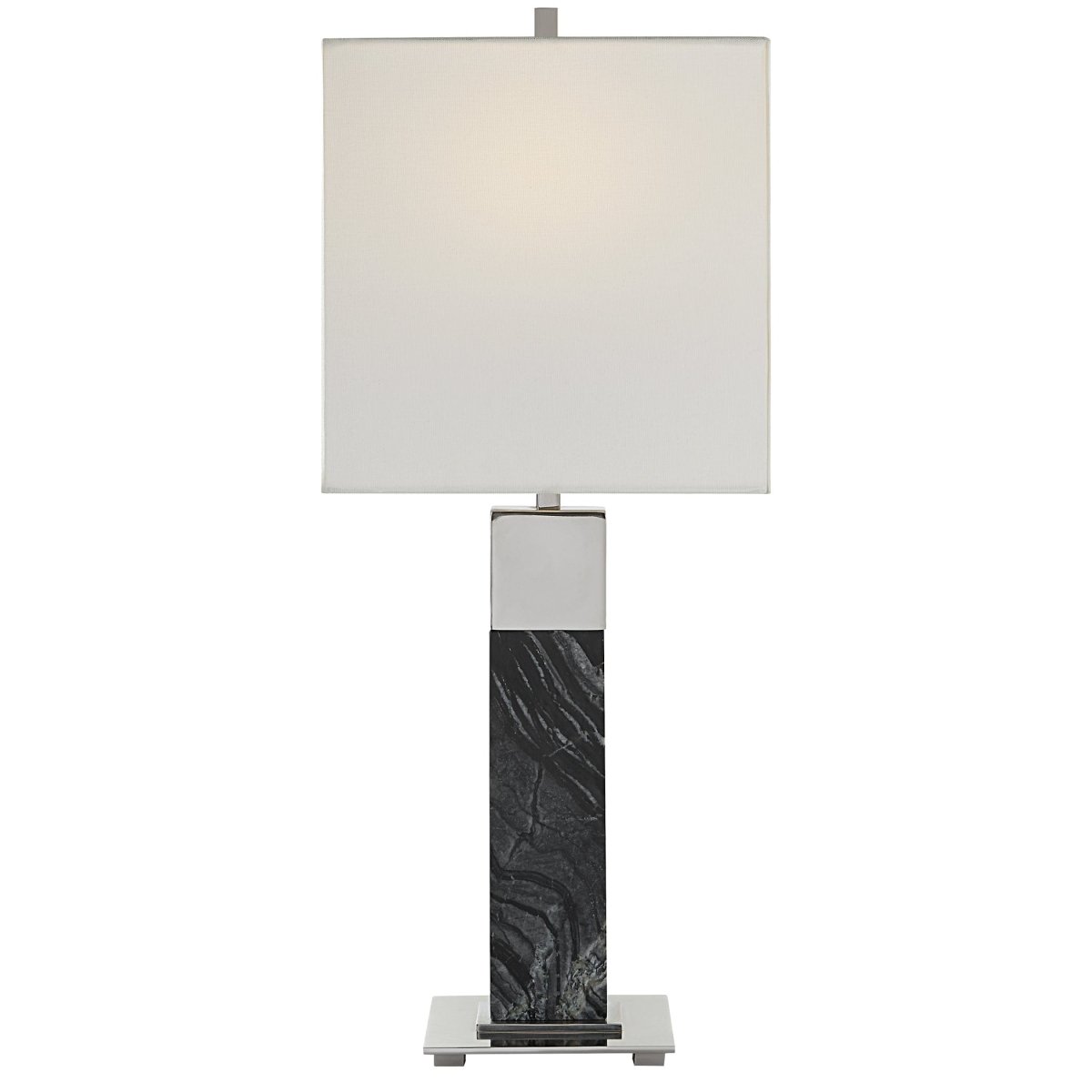 Pilaster Black Marble Table Lamp - Uttermost - Table Lamps by Modest Hut