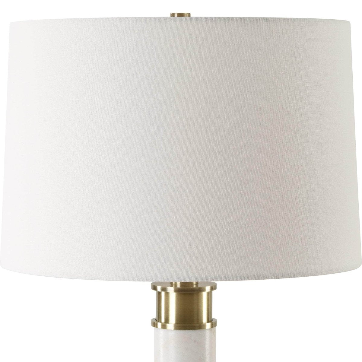 Plinth White Marble Table Lamp - Uttermost - Table Lamps by Modest Hut