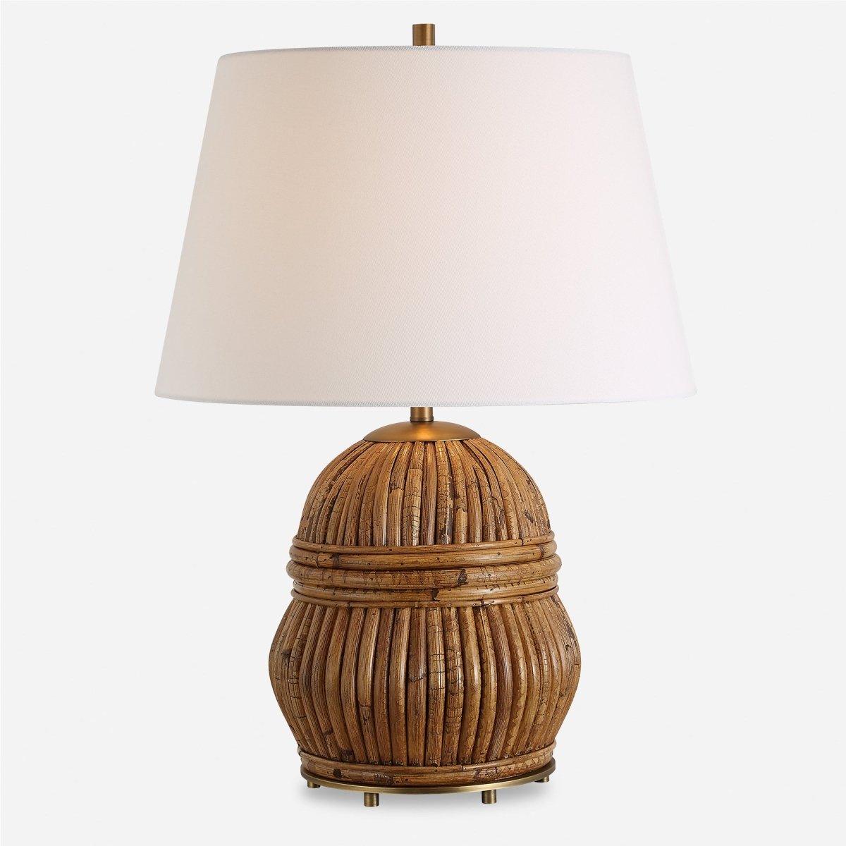 Reed Honey Rattan Table Lamp - Uttermost - Table Lamps by Modest Hut