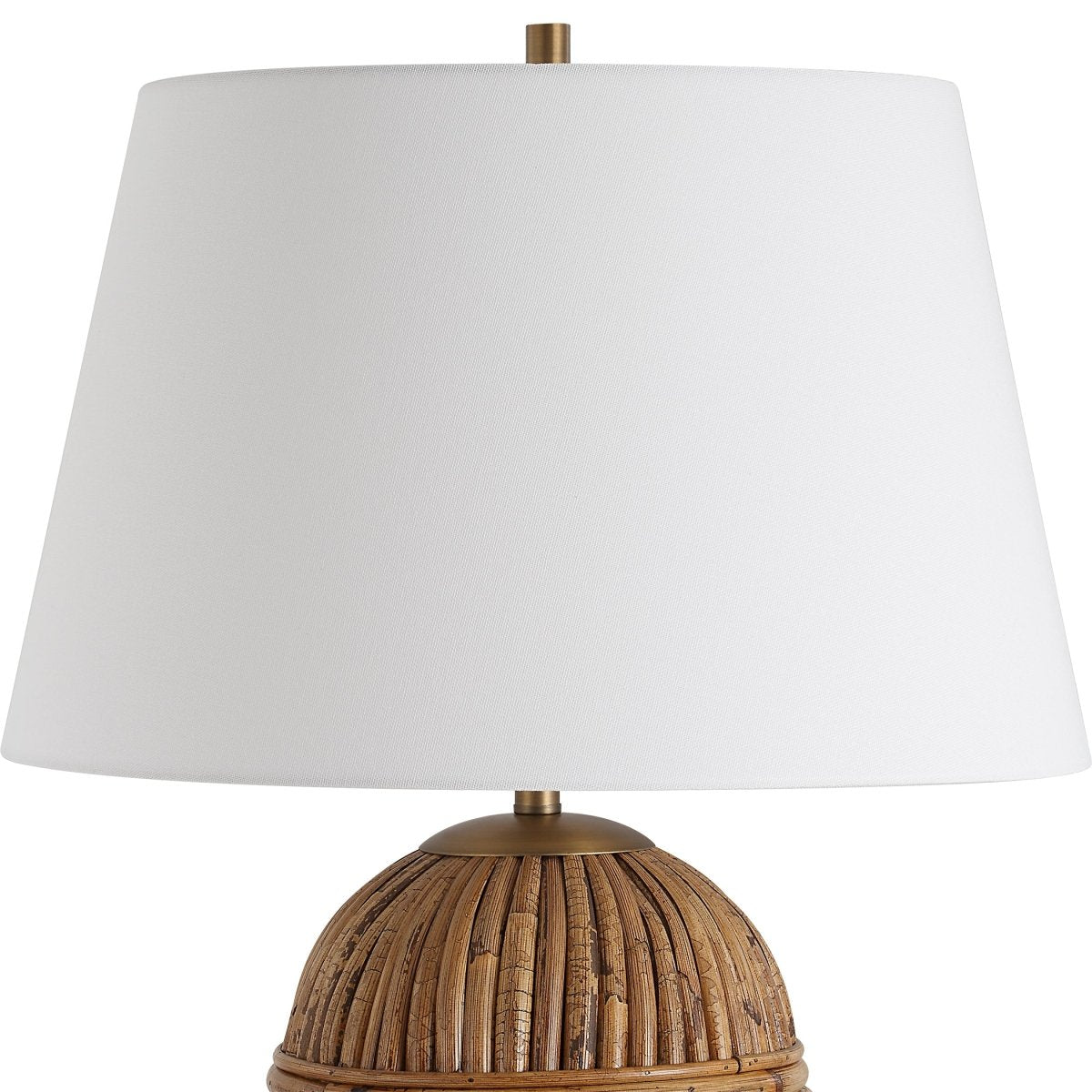 Reed Honey Rattan Table Lamp - Uttermost - Table Lamps by Modest Hut