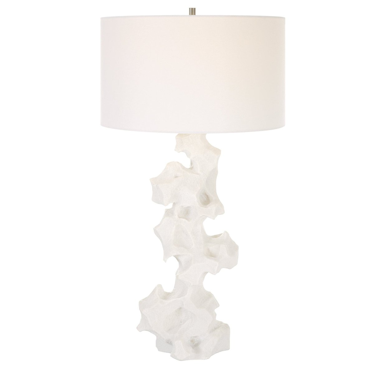 Remnant White Marble Table Lamp - Uttermost - Table Lamps by Modest Hut