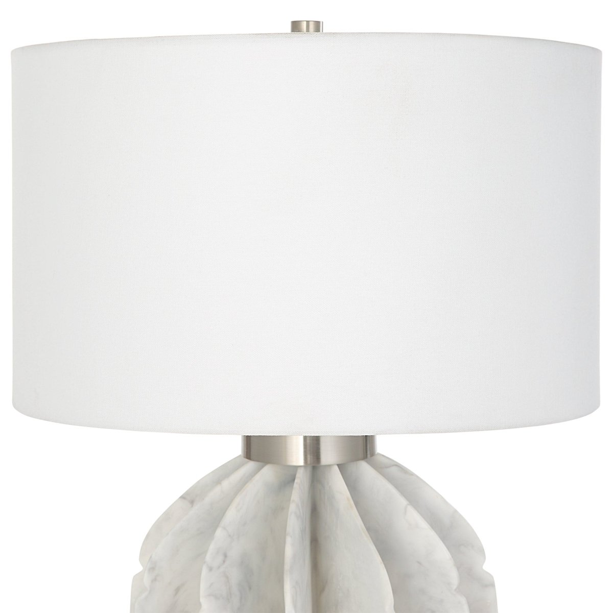 Repetition White Marble Table Lamp - Uttermost - Table Lamps by Modest Hut