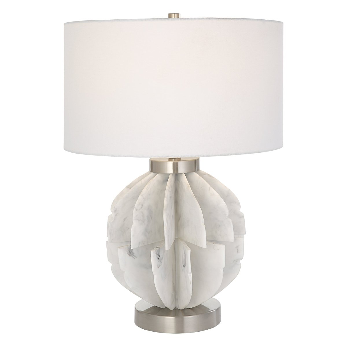 Repetition White Marble Table Lamp - Uttermost - Table Lamps by Modest Hut