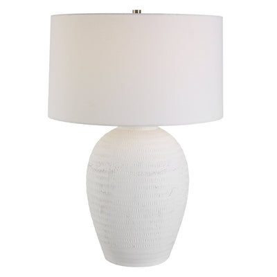 Reyna Chalk White Table Lamp - Uttermost - Table Lamps by Modest Hut