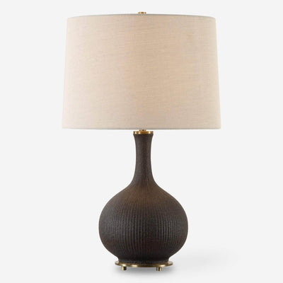 Rimini Black Glaze Table Lamp - Uttermost - Table Lamps by Modest Hut