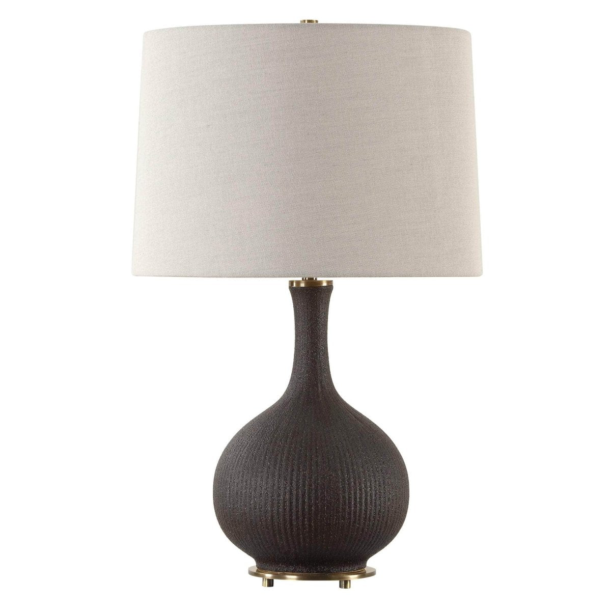 Rimini Black Glaze Table Lamp - Uttermost - Table Lamps by Modest Hut