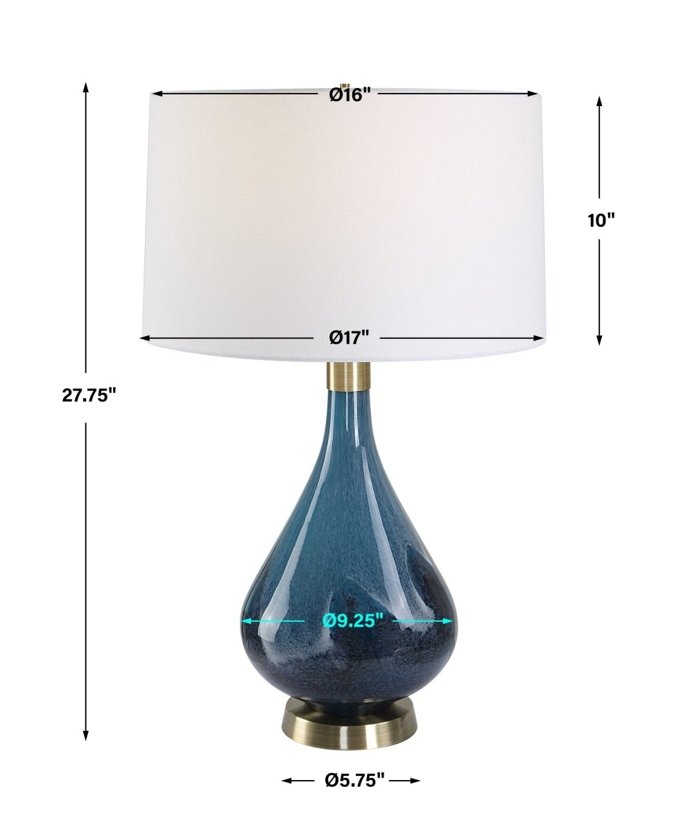 Riviera Art Glass Table Lamp - Uttermost - Table Lamps by Modest Hut