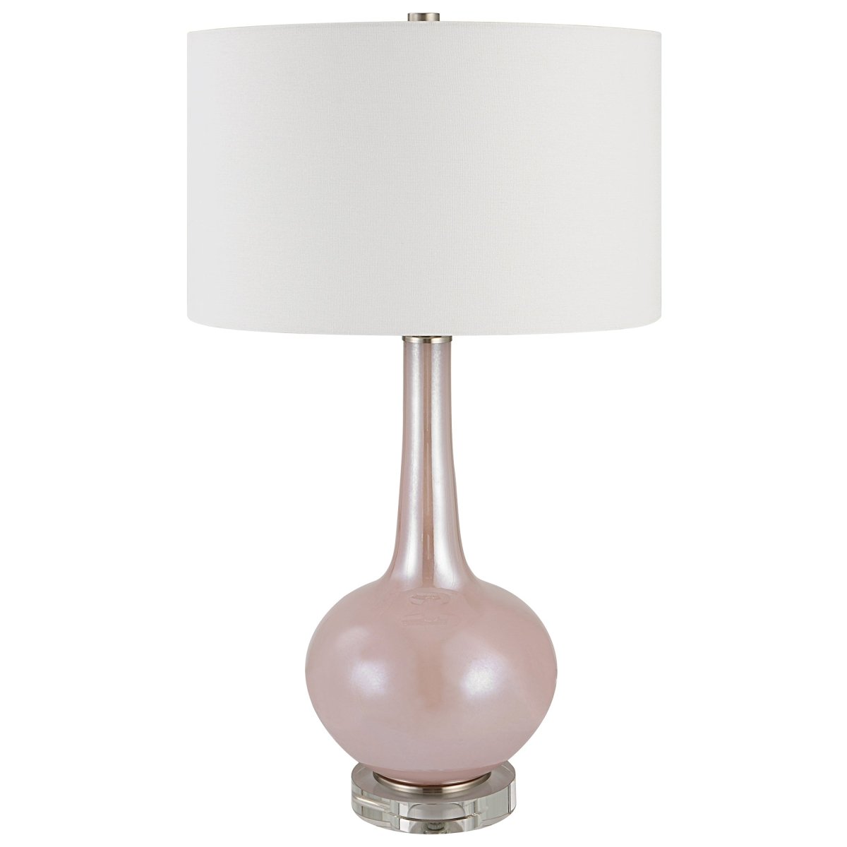 Rosa Pink Glass Table Lamp - Uttermost - Table Lamps by Modest Hut