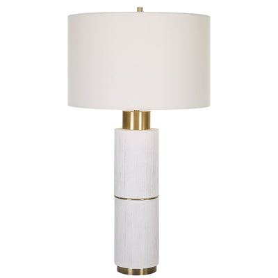 Ruse Whitewashed Table Lamp - Uttermost - Table Lamps by Modest Hut