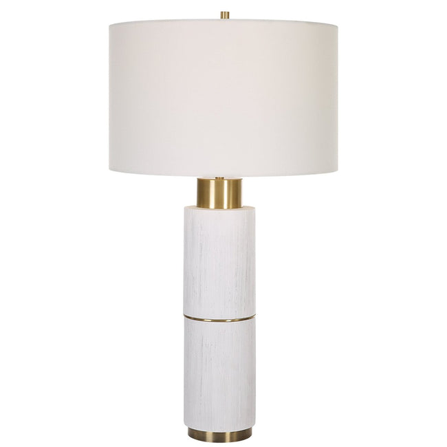 Ruse Whitewashed Table Lamp - Uttermost - Table Lamps by Modest Hut