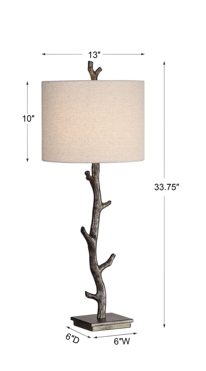 Rustic Bronze Branch Table Lamp - Uttermost - Table Lamps by Modest Hut