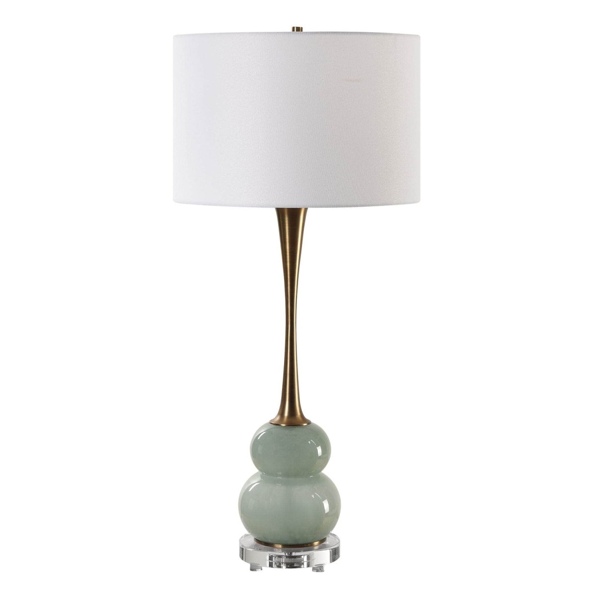 Sanctuary Green Gray Table Lamp - Uttermost - Table Lamps by Modest Hut