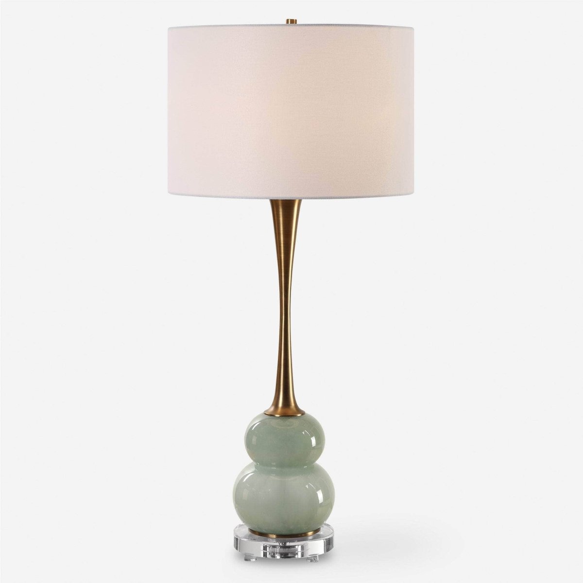 Sanctuary Green Gray Table Lamp - Uttermost - Table Lamps by Modest Hut