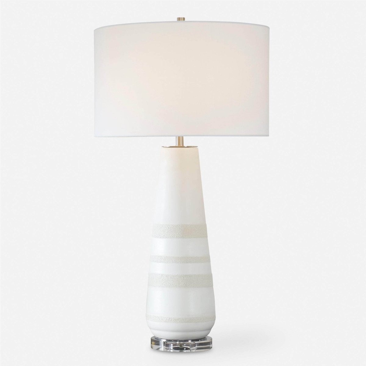 Santino Crackled Ivory Table Lamp - Uttermost - Table Lamps by Modest Hut