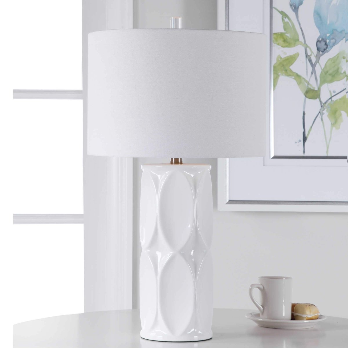 Sinclair White Table Lamp - Uttermost - Table Lamps by Modest Hut