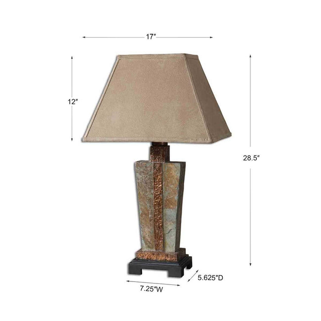 Slate Outdoor Table Lamp - Uttermost - Table Lamps by Modest Hut