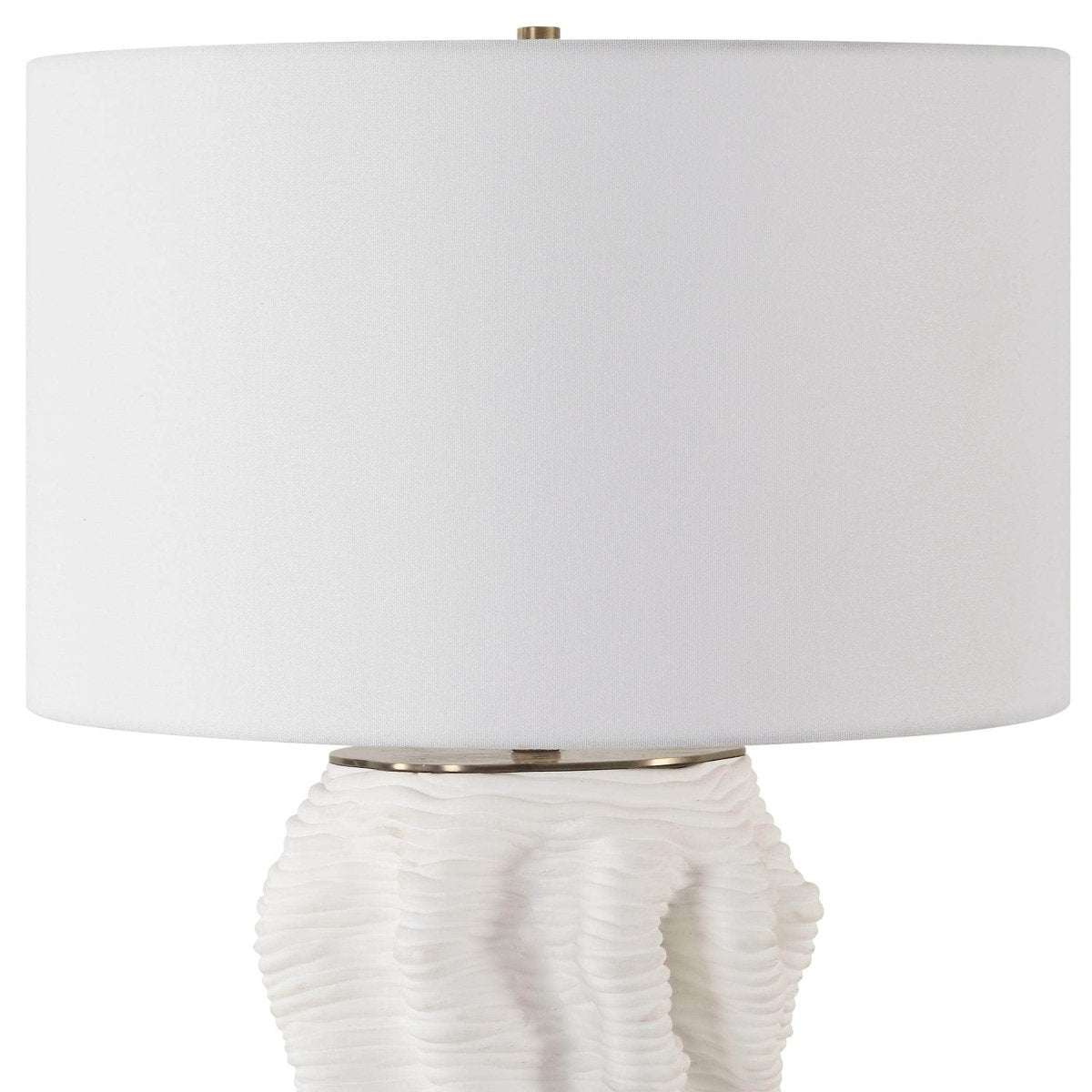 Stratified White Table Lamp - Uttermost - Table Lamps by Modest Hut