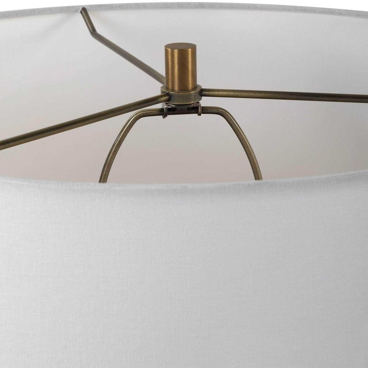 Stratified White Table Lamp - Uttermost - Table Lamps by Modest Hut