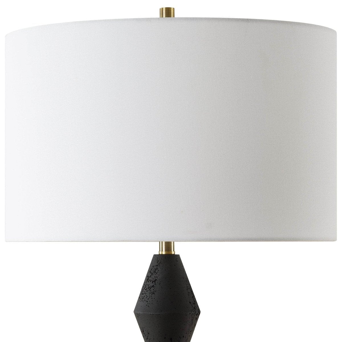 Threefold Black Stone Table Lamp - Uttermost - Table Lamps by Modest Hut