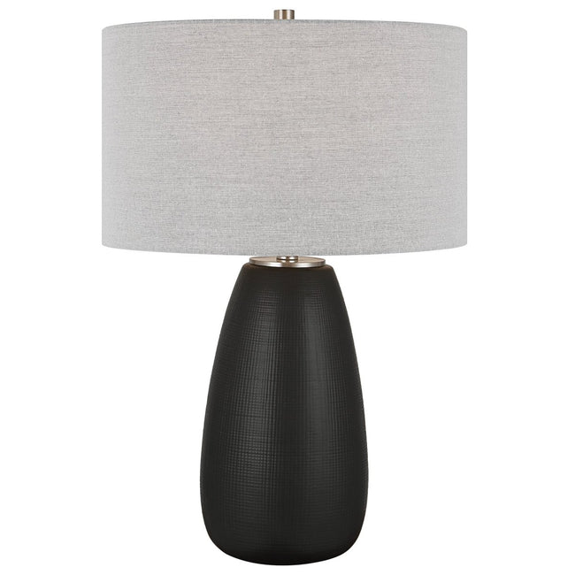 Twilight Satin Black Table Lamp - Uttermost - Table Lamps by Modest Hut
