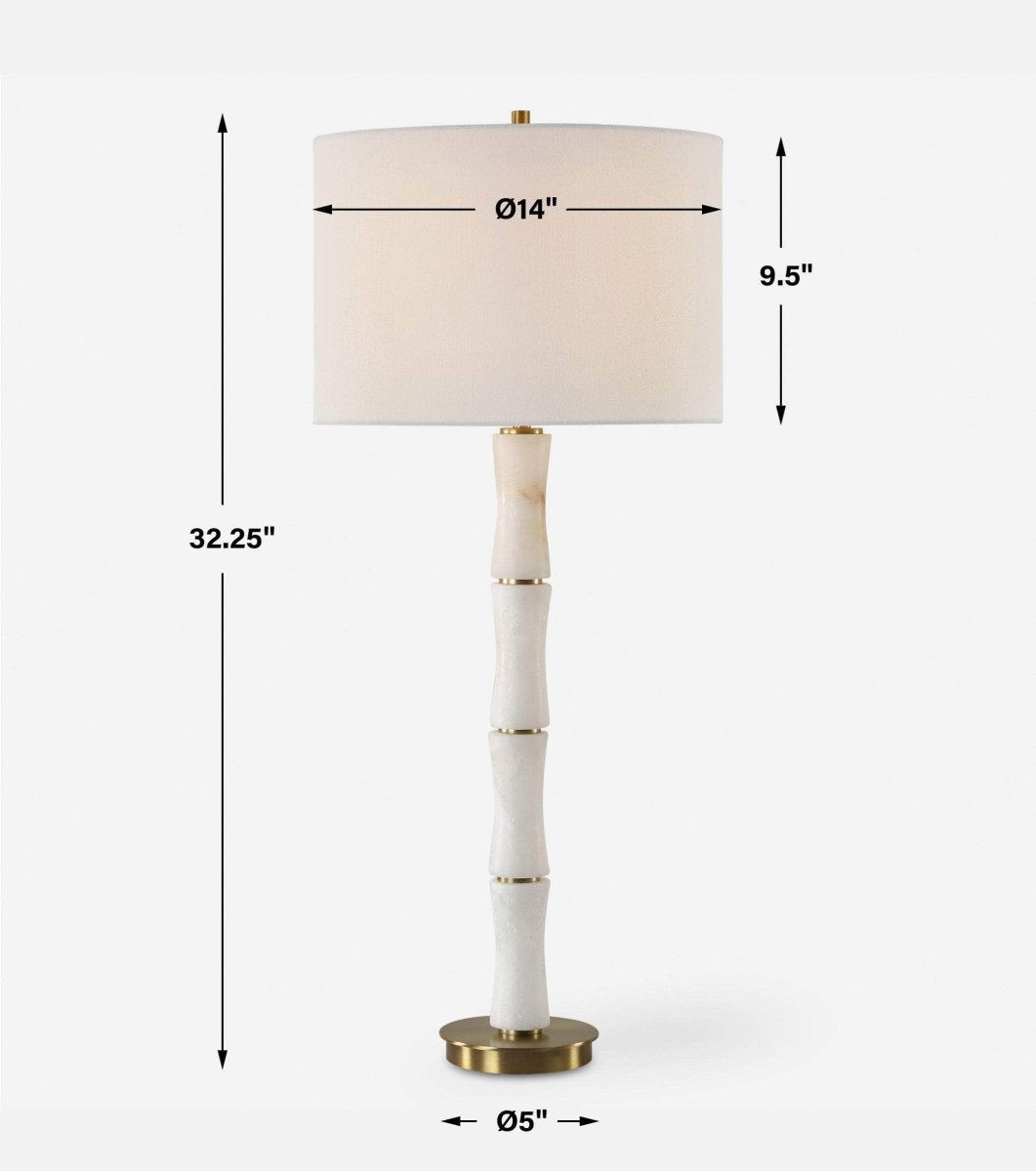 Unify Alabaster Table Lamp - Uttermost - Table Lamps by Modest Hut