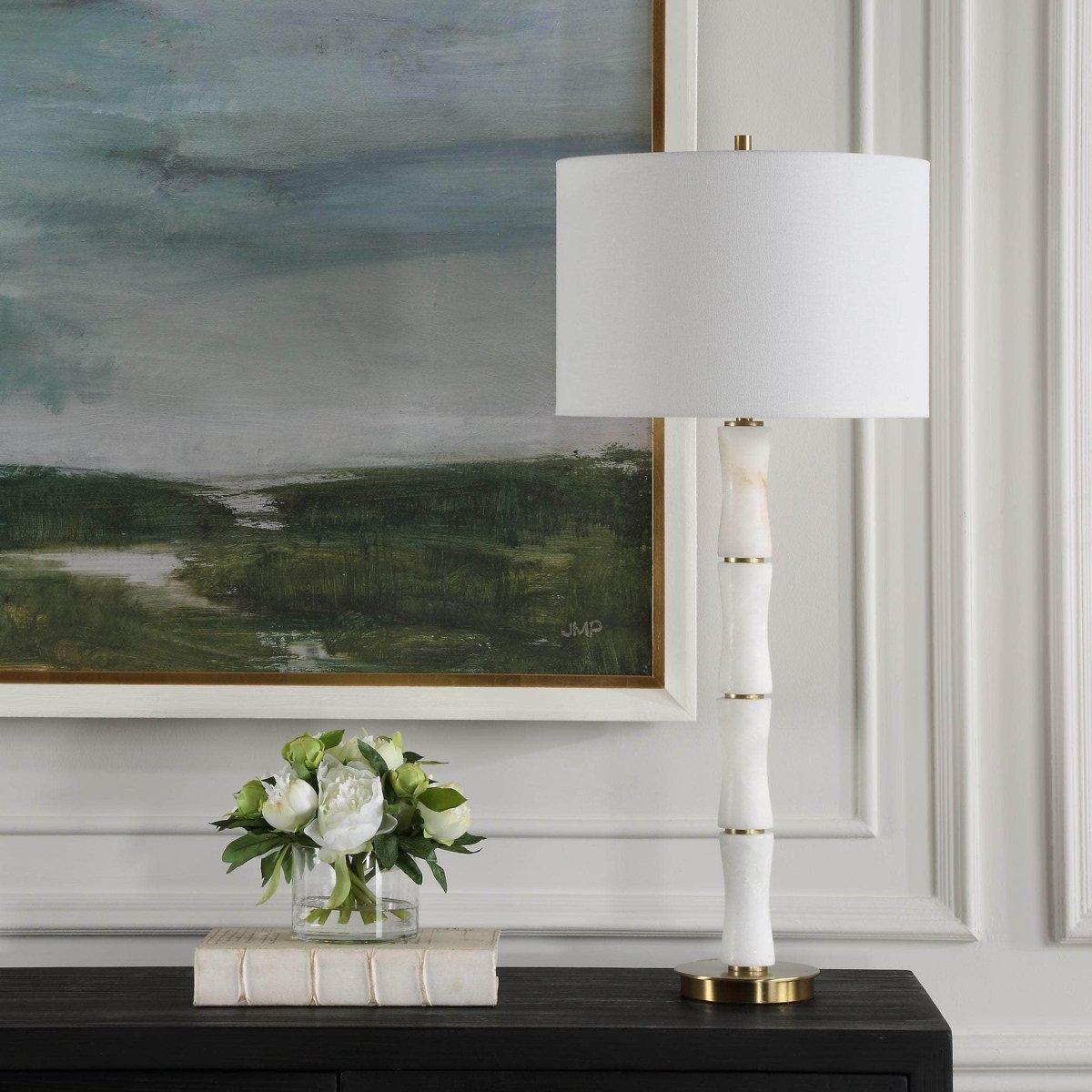 Unify Alabaster Table Lamp - Uttermost - Table Lamps by Modest Hut