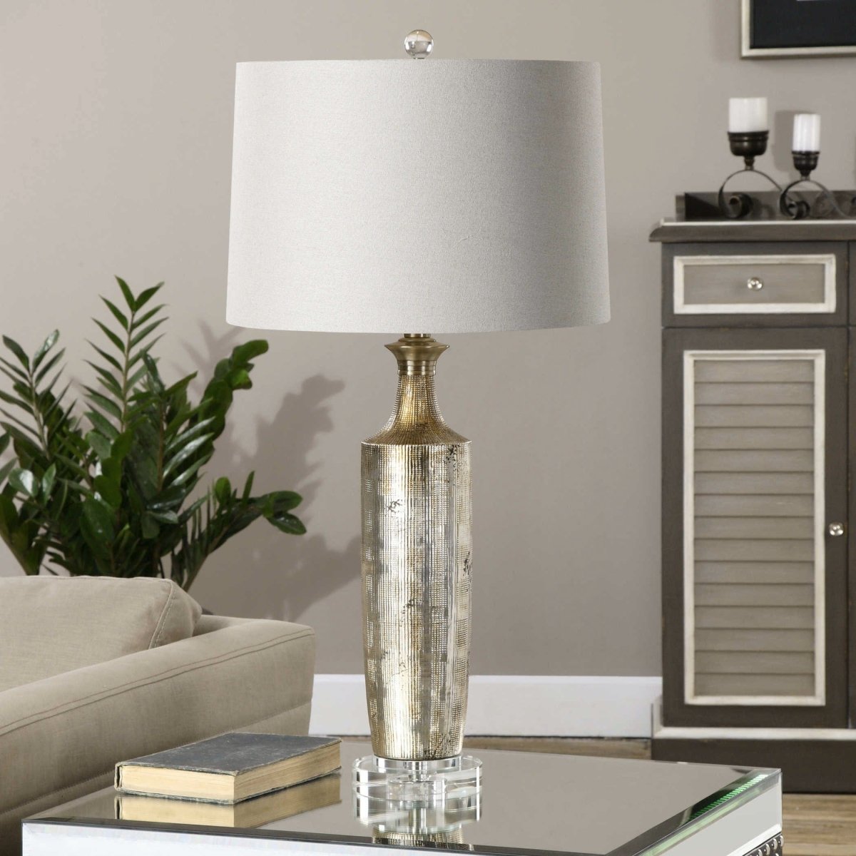 Valdieri Metallic Bronze Lamp - Uttermost - Table Lamps by Modest Hut