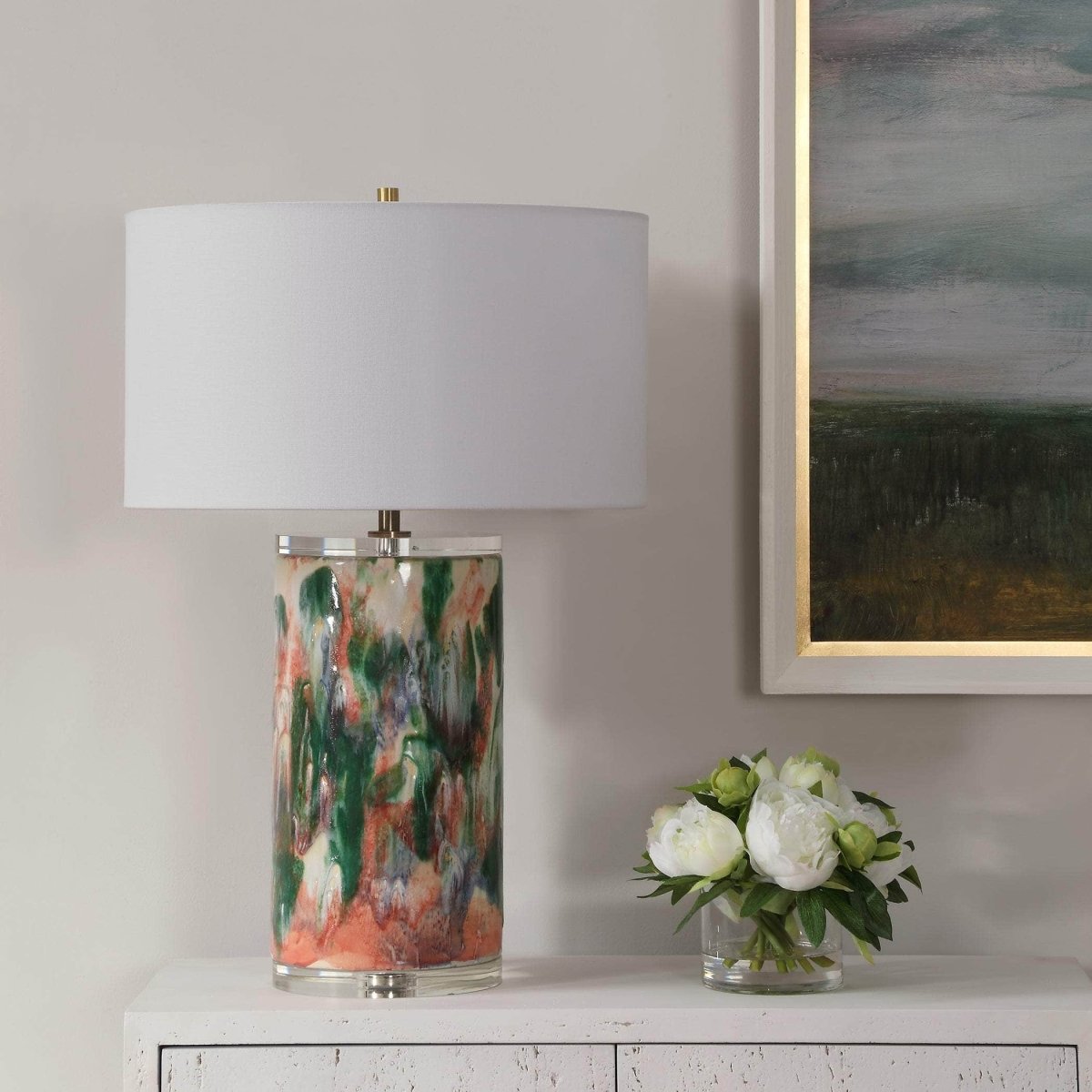 Verdant Multi - Colored Table Lamp - Uttermost - Table Lamps by Modest Hut