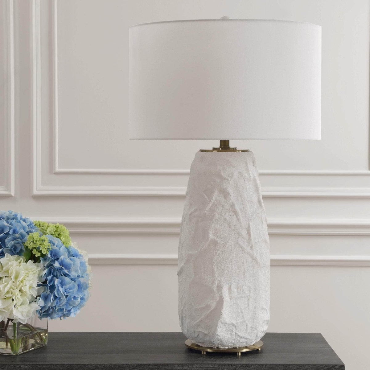 Vida White Table Lamp - Uttermost - Table Lamps by Modest Hut