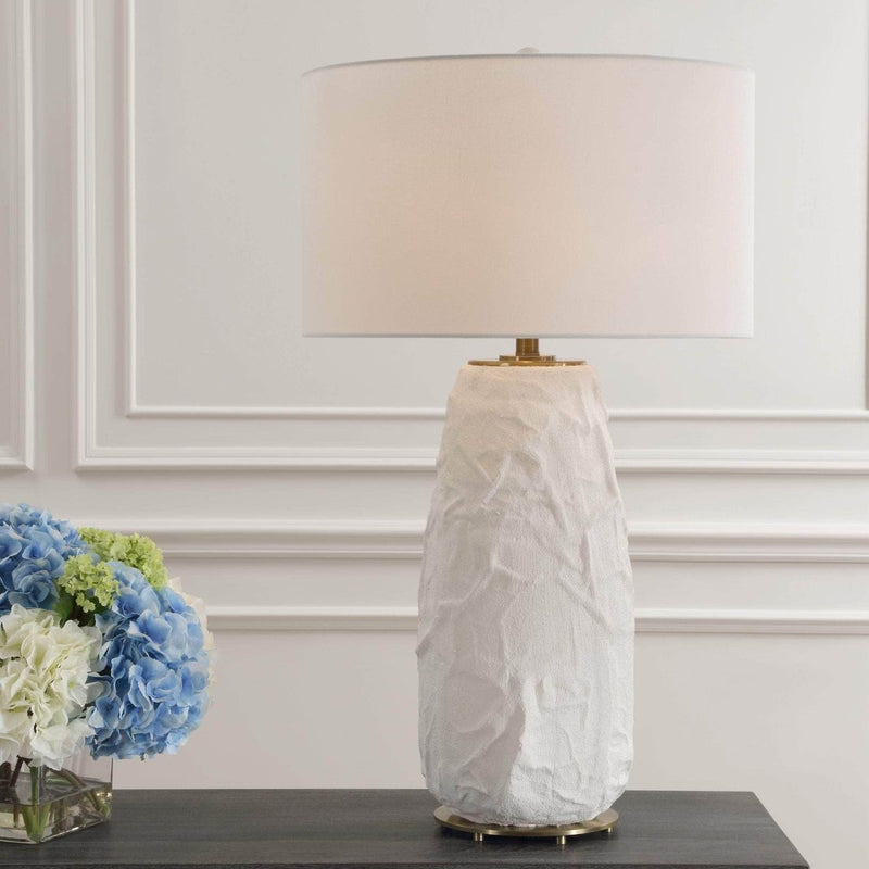 Vida White Table Lamp - Uttermost - Table Lamps by Modest Hut