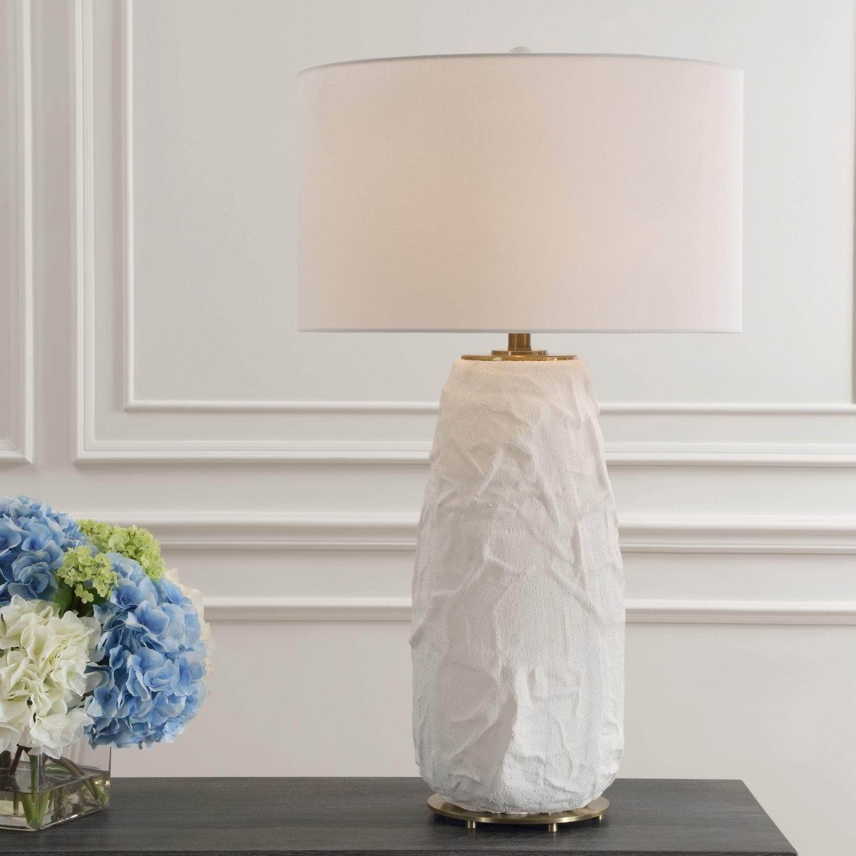 Vida White Table Lamp - Uttermost - Table Lamps by Modest Hut