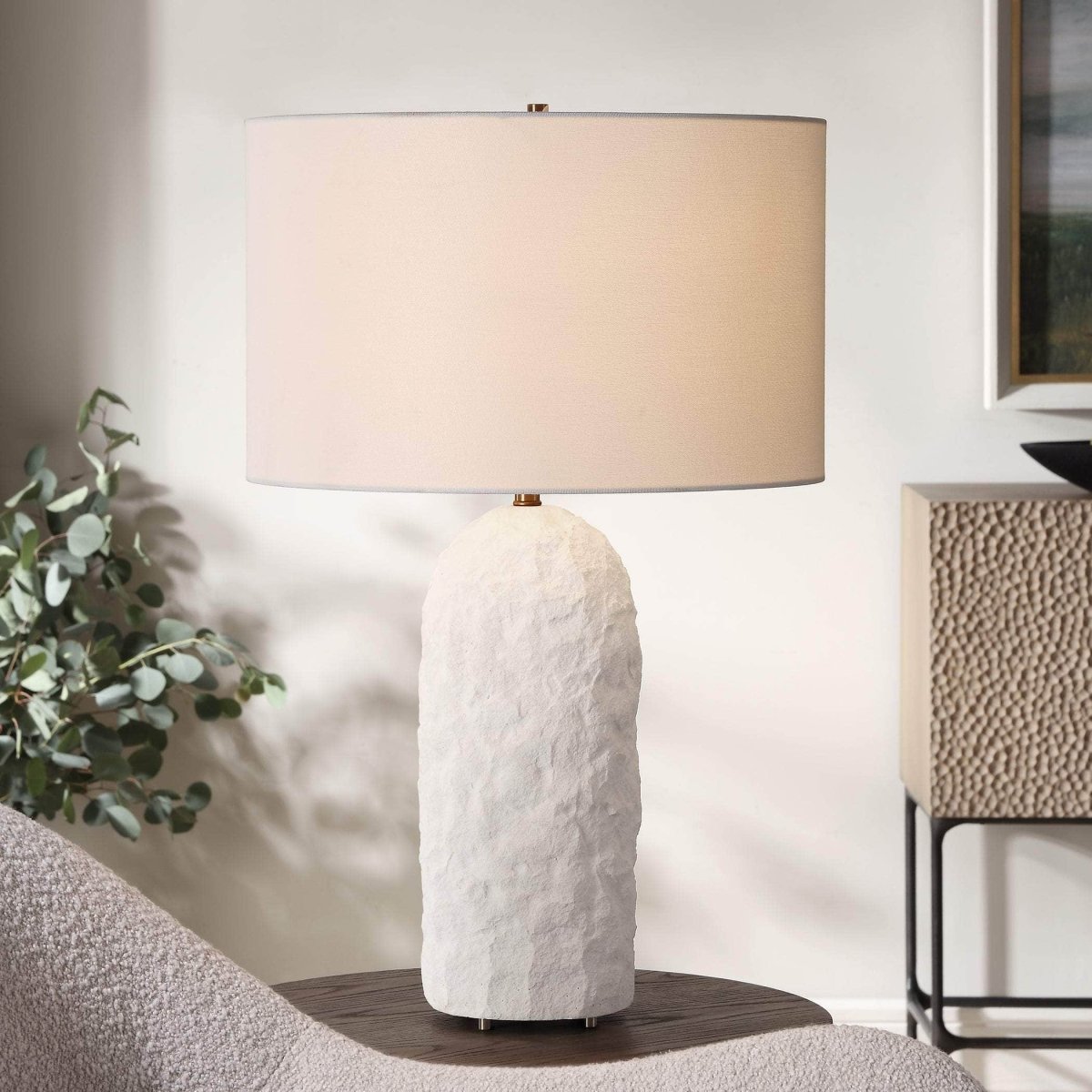 Vieste White Table Lamp - Uttermost - Table Lamps by Modest Hut