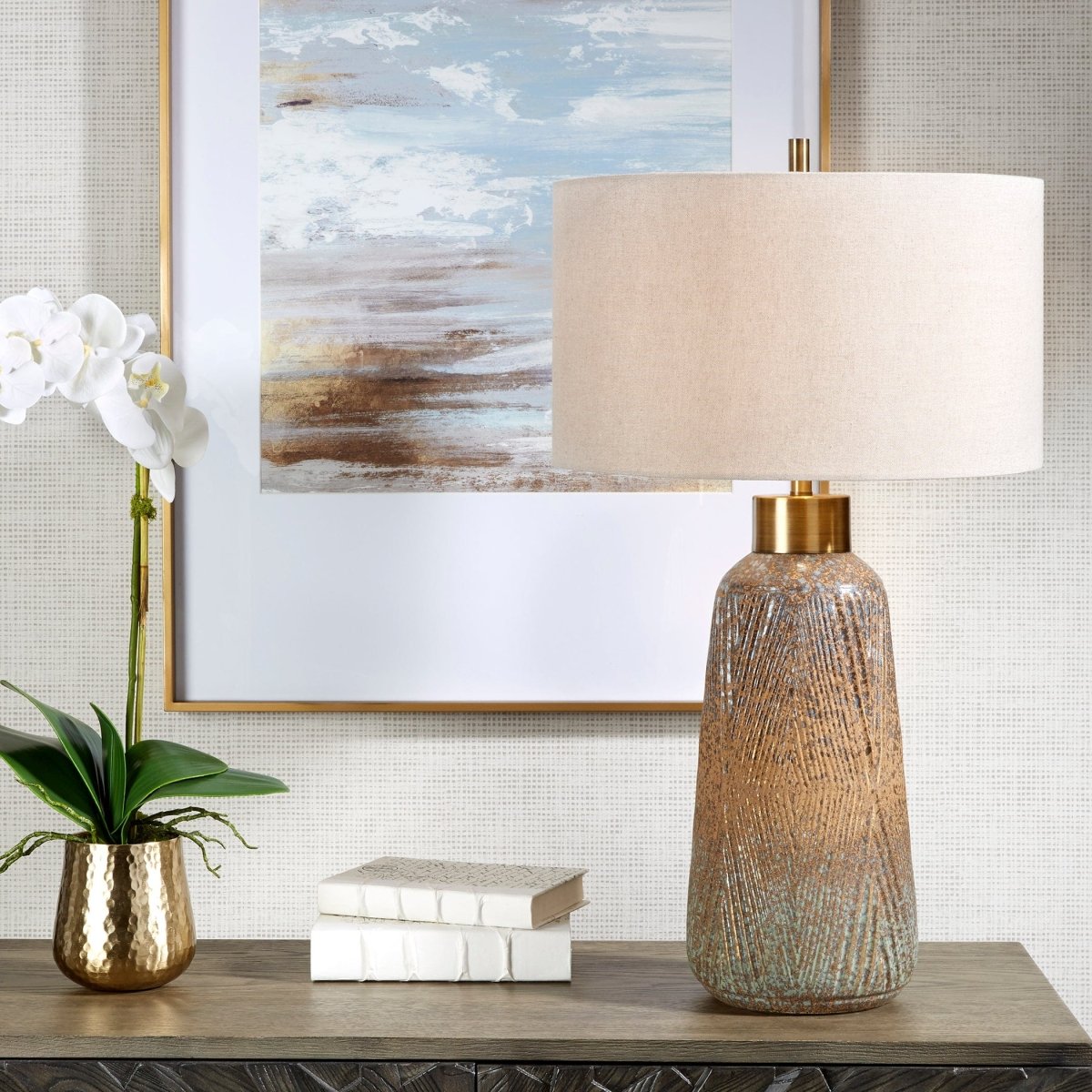 Western Sky Ceramic Table Lamp - Uttermost - Table Lamps by Modest Hut