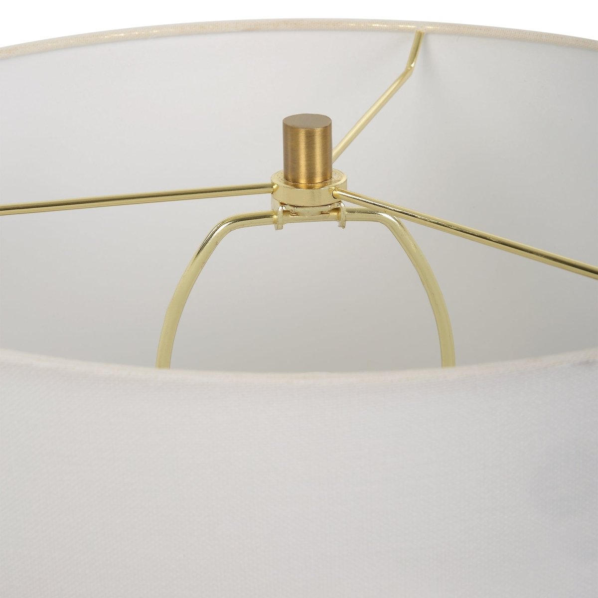 White Glaze Ceramic Table Lamp - Uttermost - Table Lamps by Modest Hut