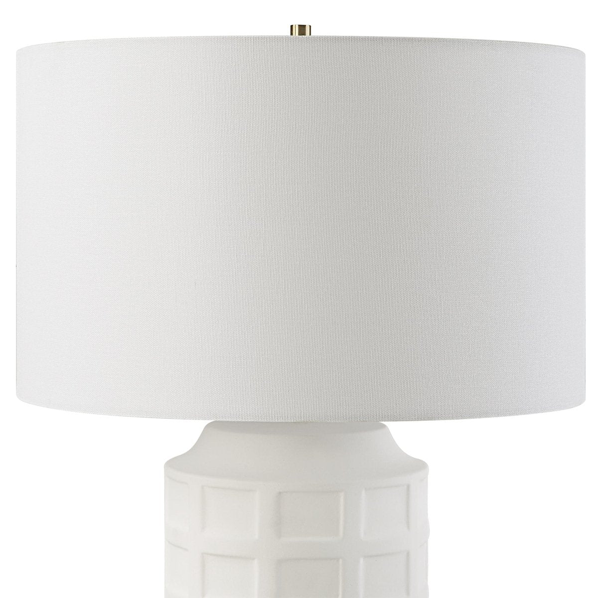 Window Pane White Table Lamp - Uttermost - Table Lamps by Modest Hut