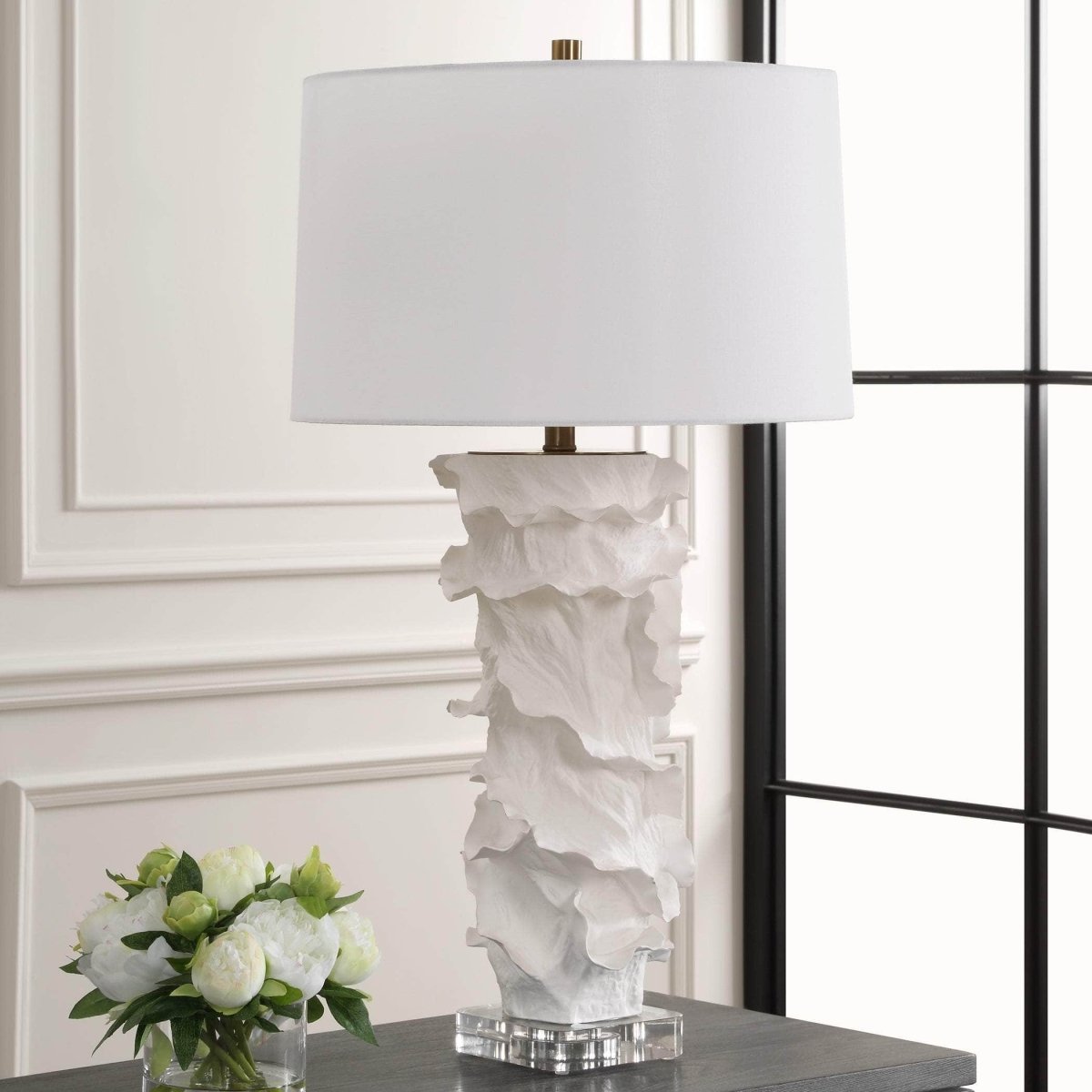 Wisp White Table Lamp - Uttermost - Table Lamps by Modest Hut