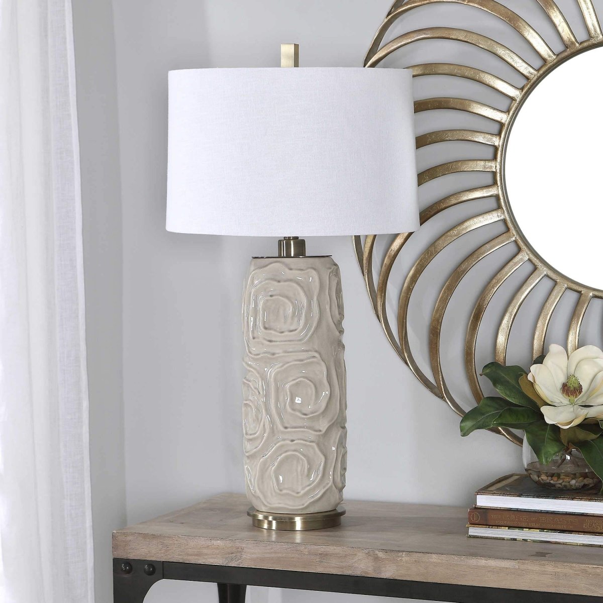 Zade Warm Gray Table Lamp - Uttermost - Table Lamps by Modest Hut