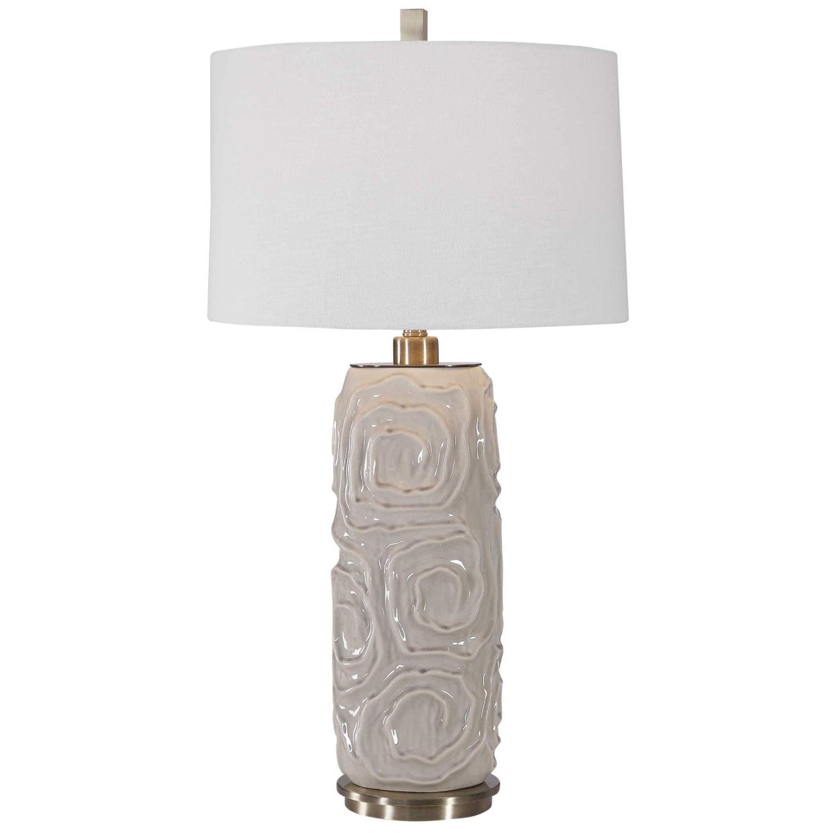 Zade Warm Gray Table Lamp - Uttermost - Table Lamps by Modest Hut