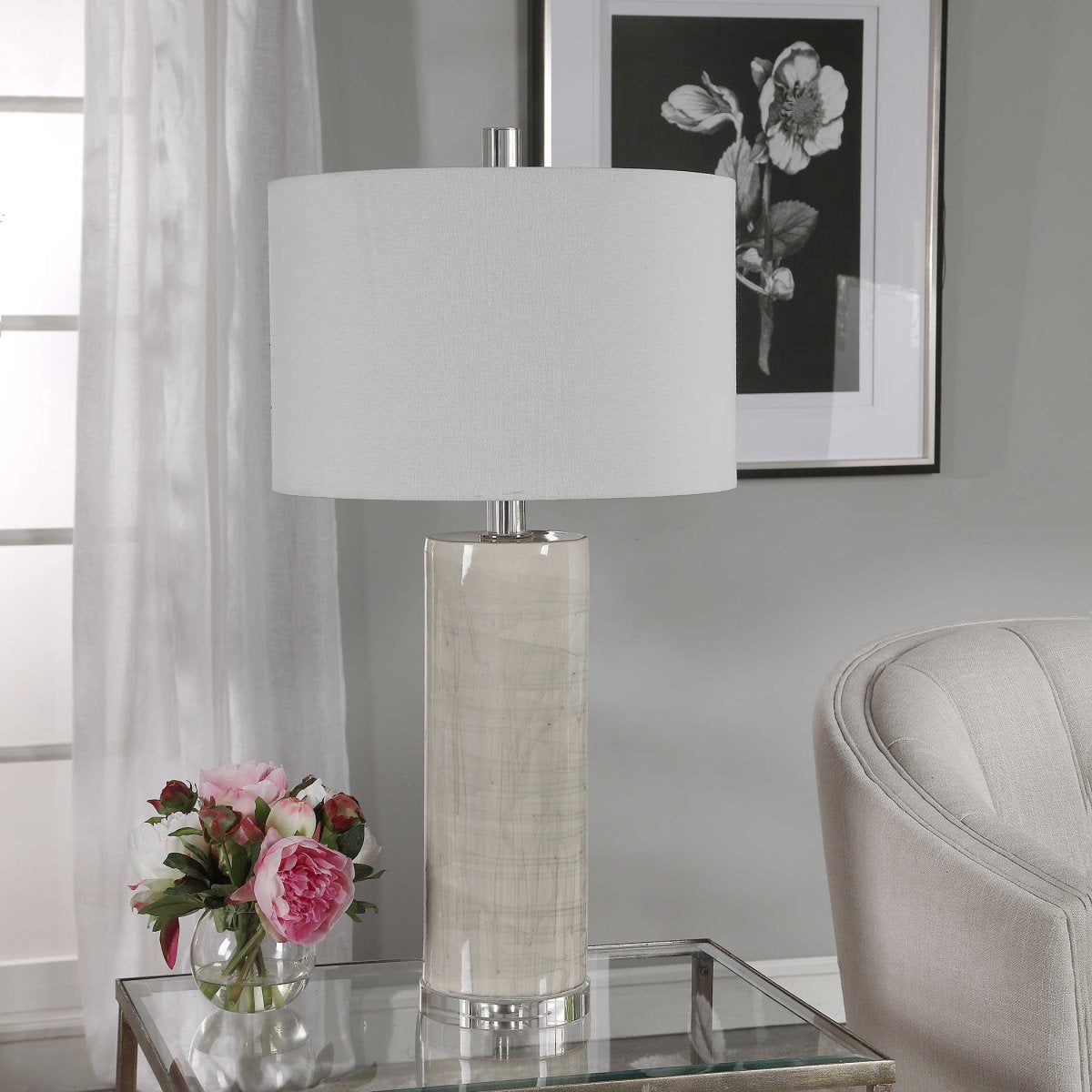 Zesiro Modern Table Lamp - Uttermost - Table Lamps by Modest Hut