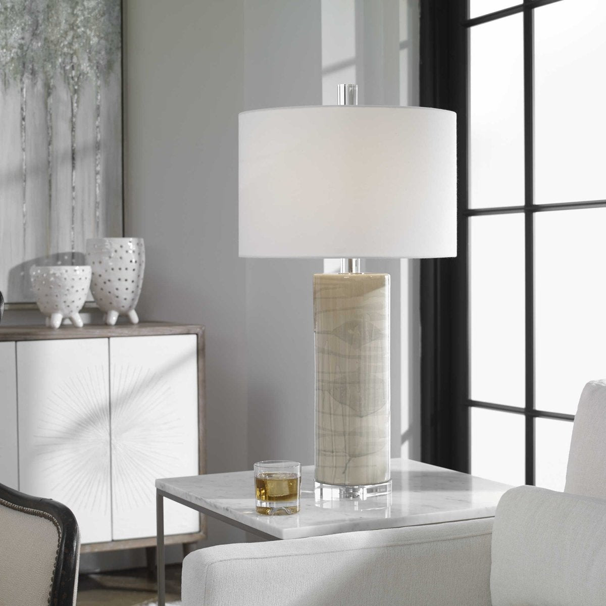 Zesiro Modern Table Lamp - Uttermost - Table Lamps by Modest Hut