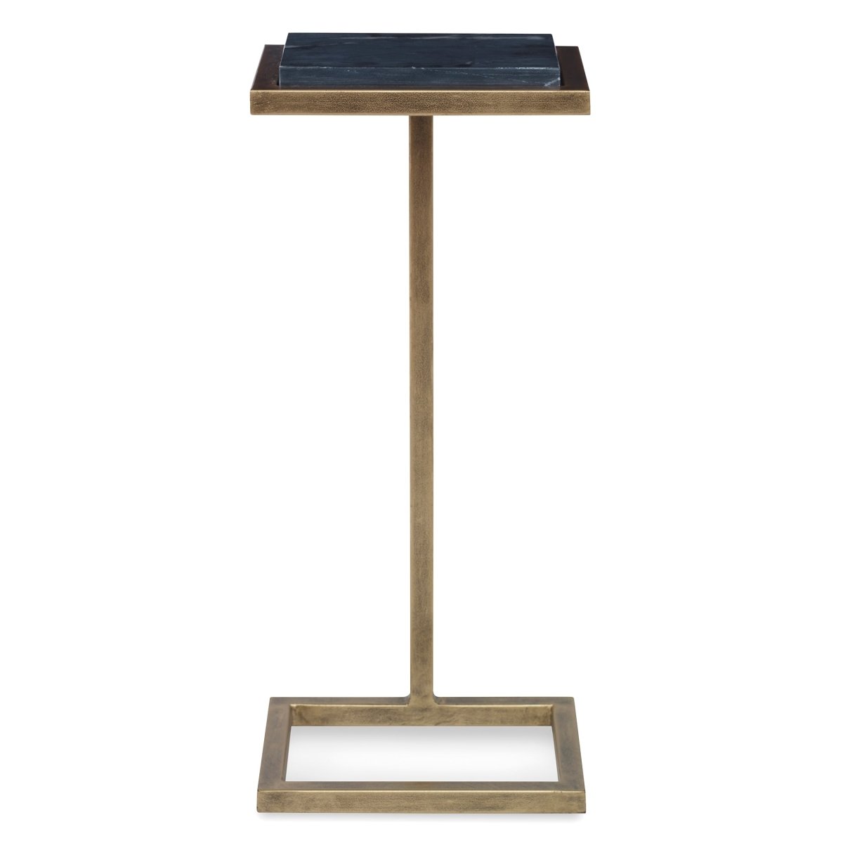 Aged Gold Martini Table with Black Honed Marble - Uttermost - Tables by Modest Hut