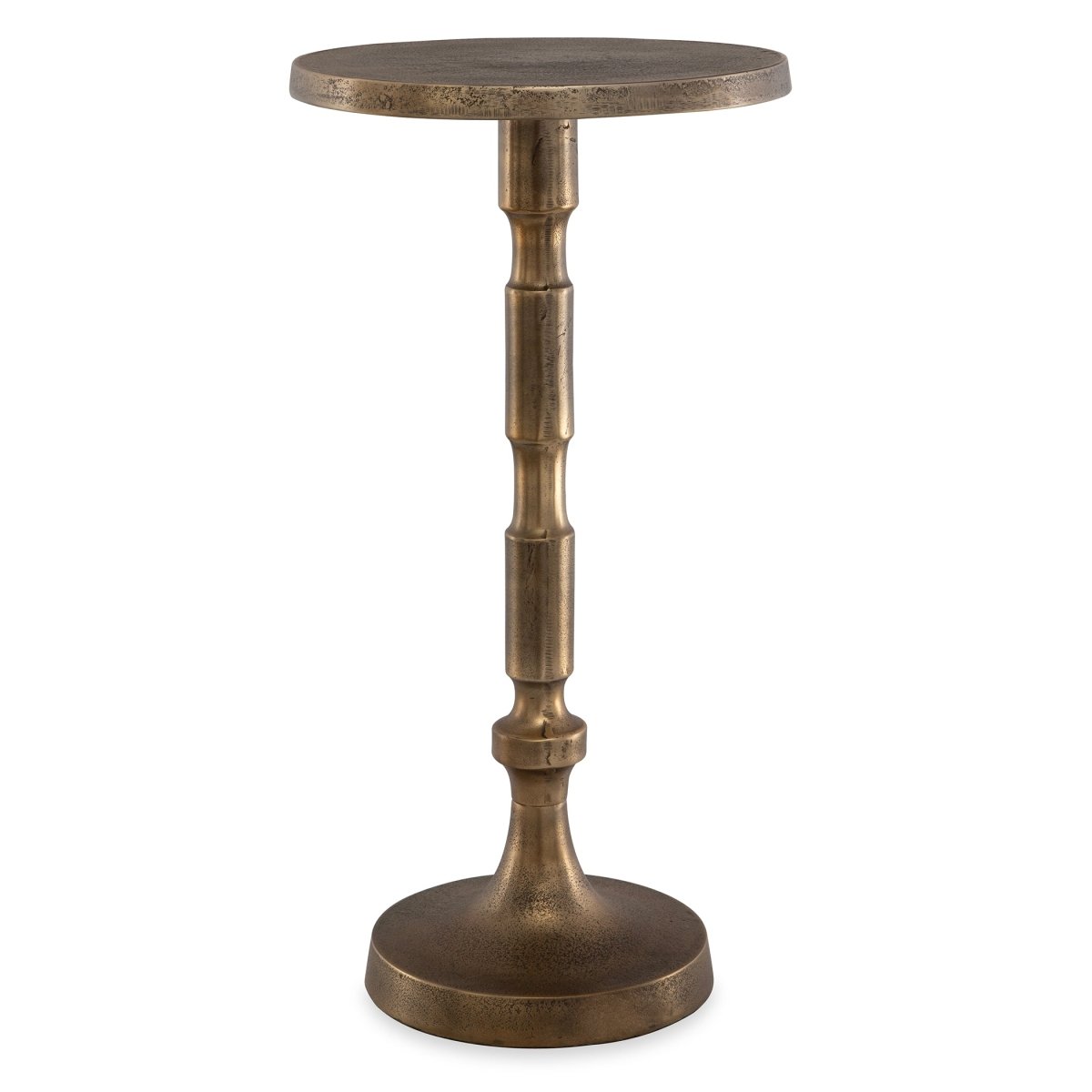 Brass Cast Aluminum Drink Table - Uttermost - Tables by Modest Hut