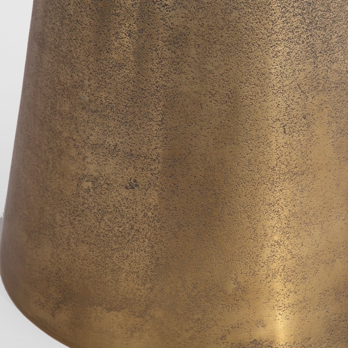 Brass Pedestal Table with Rounded Edges - Uttermost - Tables by Modest Hut