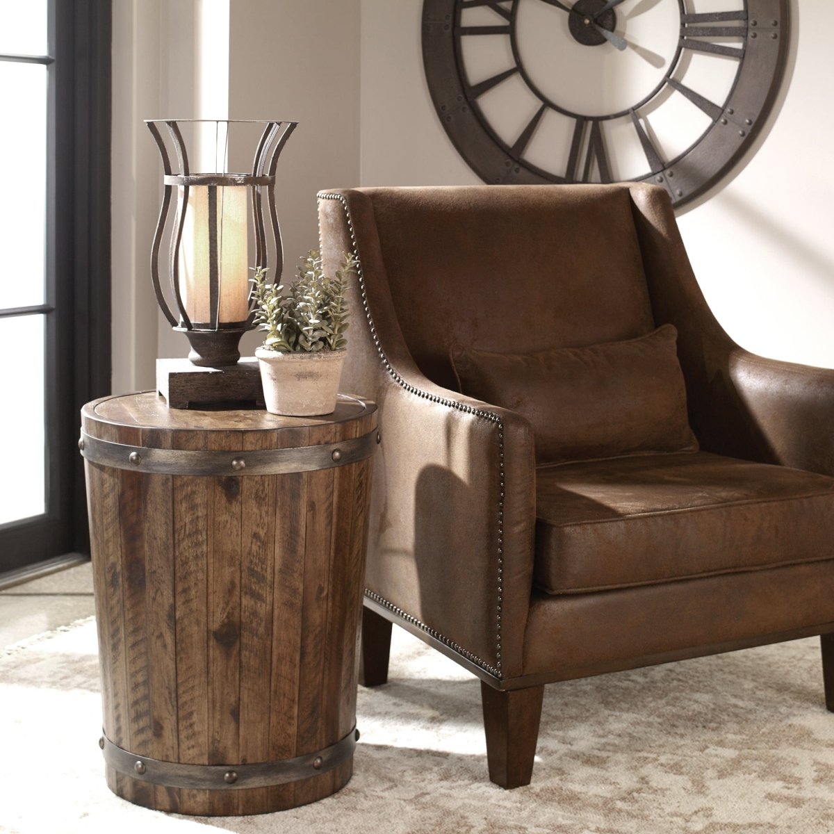 Ceylon Wine Barrel Side Table - Uttermost - Tables by Modest Hut