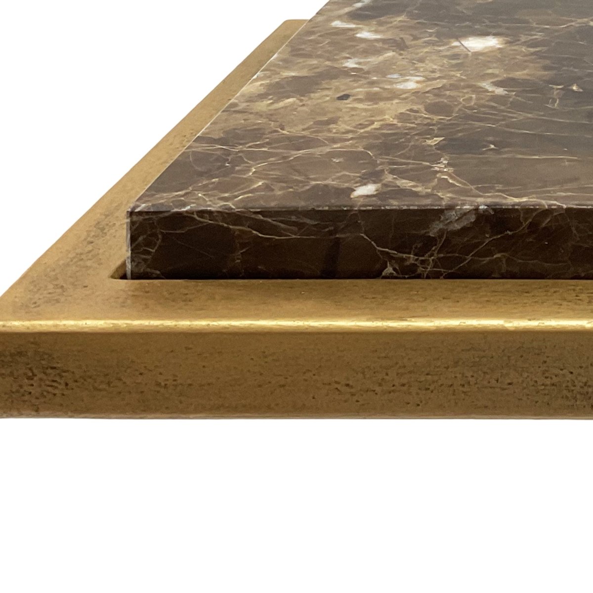 Gold Martini Table with Marble Top - Uttermost - Tables by Modest Hut