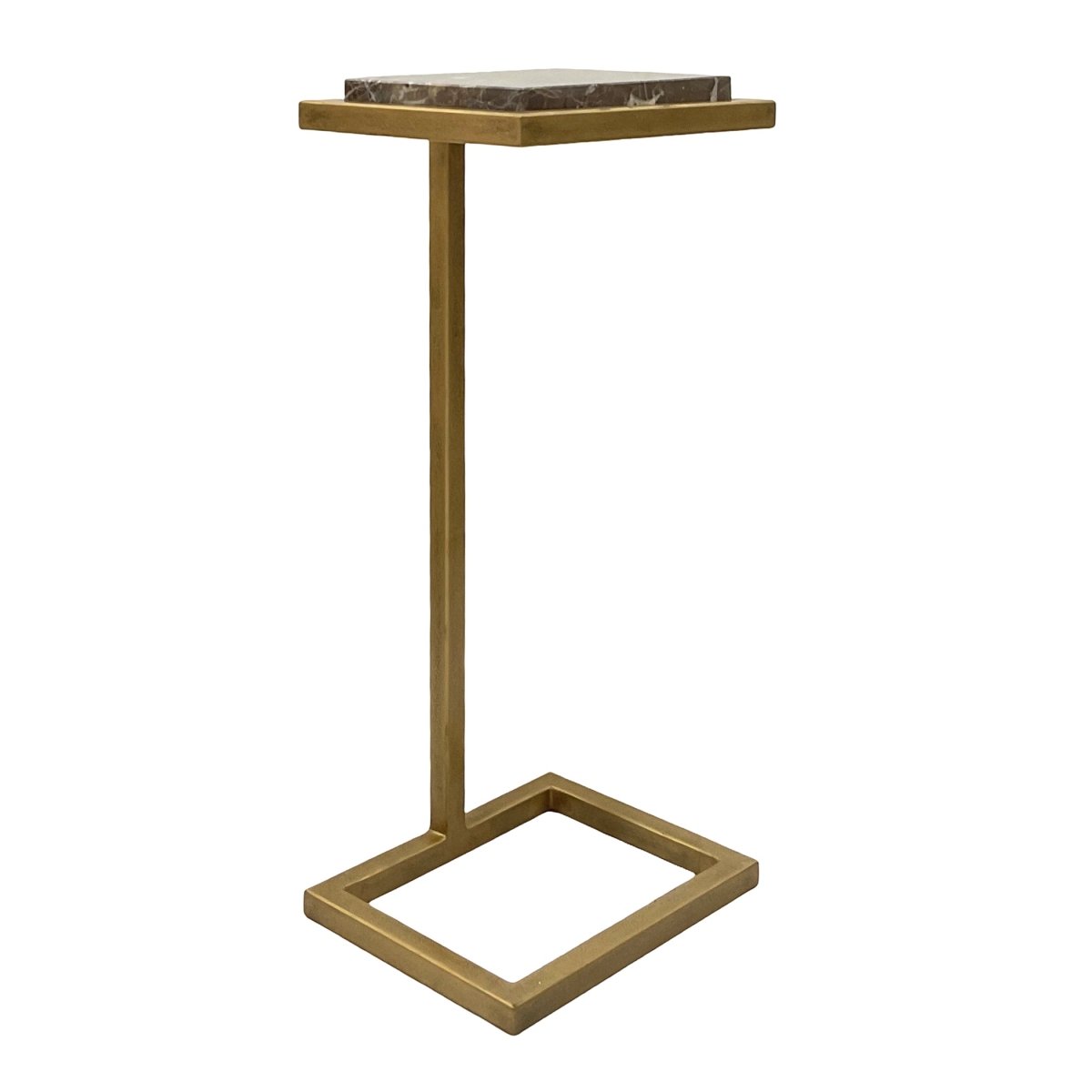 Gold Martini Table with Marble Top - Uttermost - Tables by Modest Hut