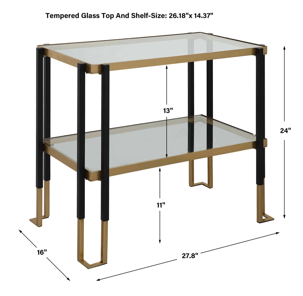 Kentmore Side Table - Uttermost - Tables by Modest Hut