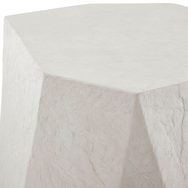 Parra Outdoor Side Table, Limestone - Uttermost - Tables by Modest Hut